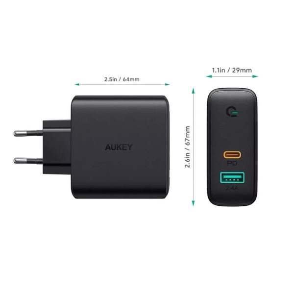 Củ Sạc Nhanh Aukey PA-D3 60W