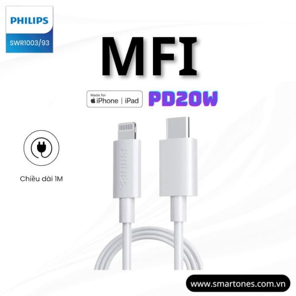 Dây cáp sạc Philips C to L