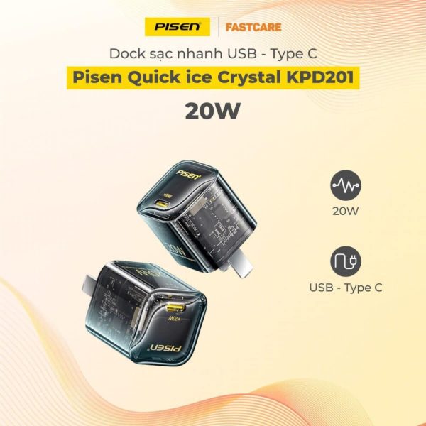 Củ sạc Pisen 20W Quick Ice