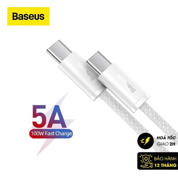 Cáp Sạc Siêu Nhanh C to C Baseus 100W Dynamic Series