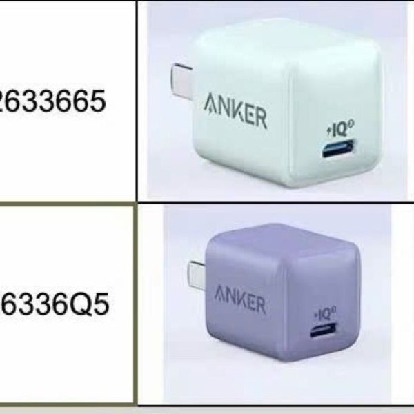 Củ Sạc Nhanh Anker 20W A2633 Bản Đặc Biệt Màu Tím - Xanh