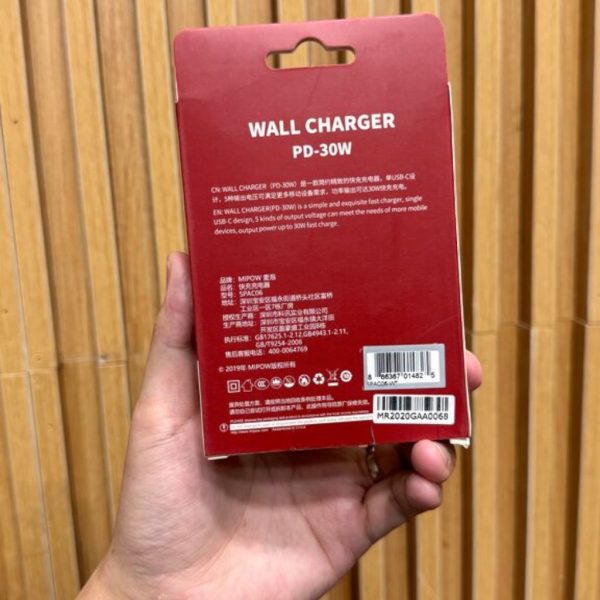 Củ sạc nhanh 30W MIPOW SPAC06