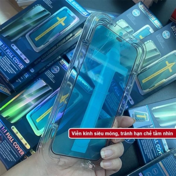 Kính cường lực tự dán cho Iphone, viền mỏng