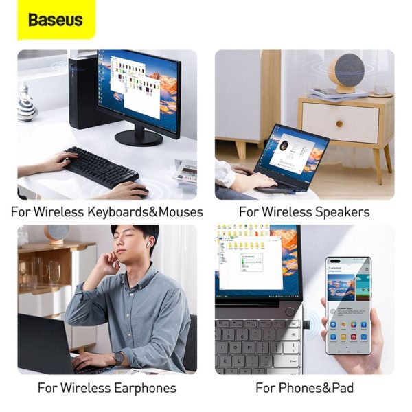 Bộ chuyển đổi Bluetooth mini Baseus BA04 USB