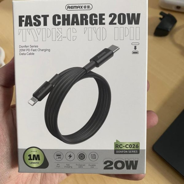 Dây cáp sạc nhanh C to L 20W Remax RC-C026 PD