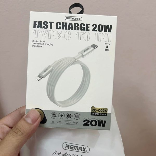 Dây cáp sạc nhanh C to L 20W Remax RC-C026 PD