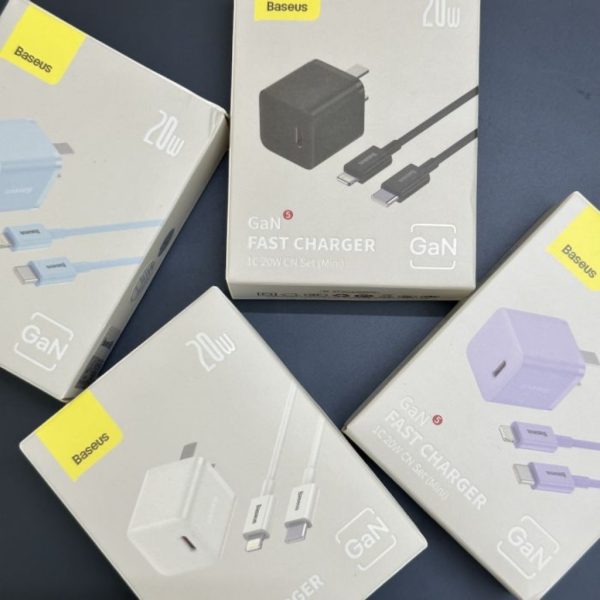 Bộ Sạc Nhanh 20W Baseus kèm cáp C to L