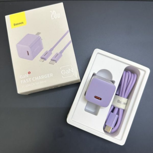 Bộ Sạc Nhanh 20W Baseus kèm cáp C to L