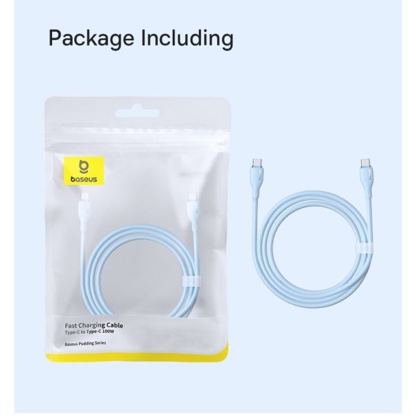 Cáp Sạc Nhanh Baseus 100W C to C Pudding Series Cáp Sạc Nhanh Baseus 100W C to C Pudding Series