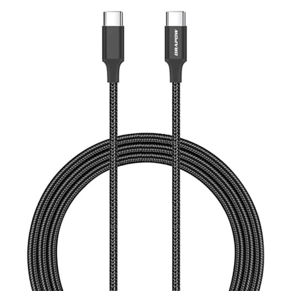 Cáp sạc nhanh C to C Drapow SD06 dây dù dài 2M Cáp sạc nhanh C to C Drapow SD06