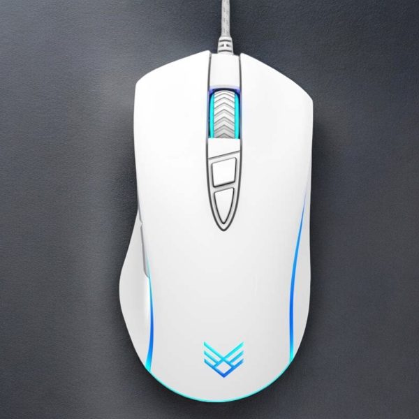 Chuột Gaming Audeeo Velocity có dây, màu trắng