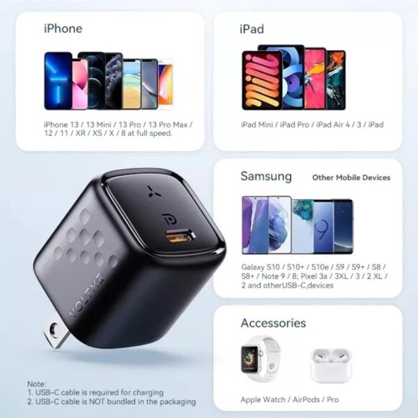 Củ Sạc Nhanh Voltme Revo 20W PD Charger (20W Type-C)