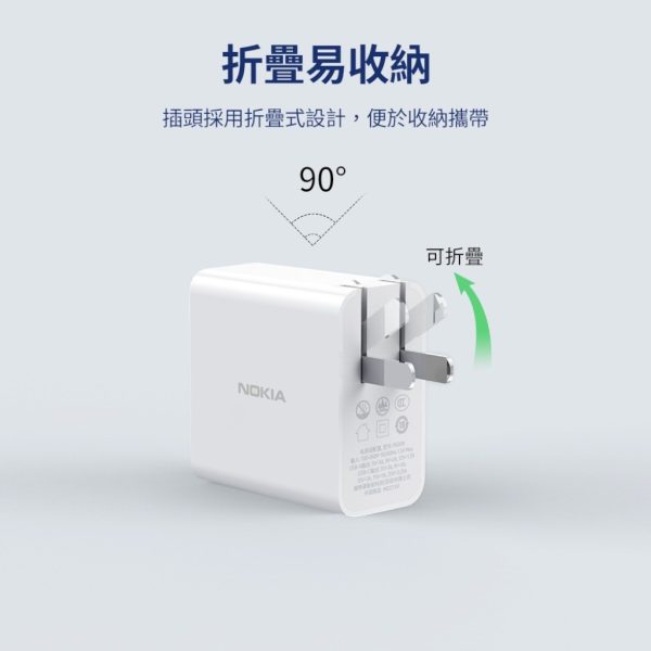 Củ sạc nhanh 65W Nokia P6309 hai cổng sạc C + USB