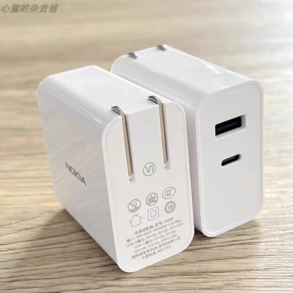 Củ sạc nhanh 65W Nokia P6309 hai cổng sạc C + USB