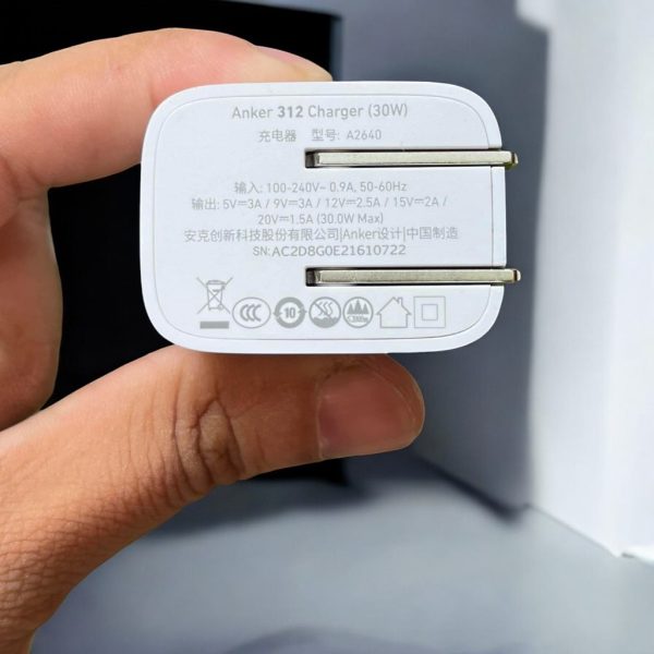 Sạc Nhanh Anker 30W 312 - B2640 kèm Cáp C to C dài 0.9m Sạc Nhanh Anker 30W 312