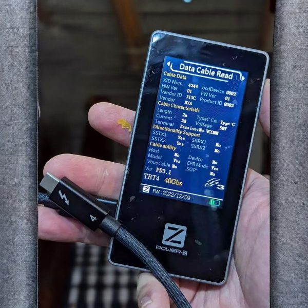 Cáp C to C chuẩn Thunderbolt 4, hỗ trợ sạc, chuyển dữ liệu, xuất âm thanh, hình ảnh