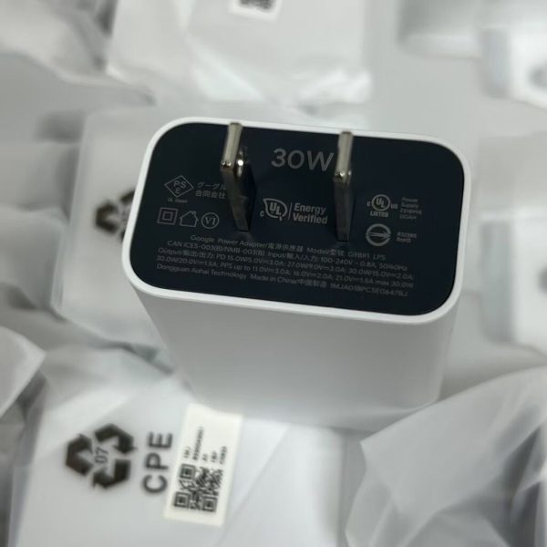Củ sạc nhanh 30W hãng Google 30W USB-C , có sạc PPS, PD (không hộp) Củ sạc nhanh 30W hãng Google 30W USB-C , có sạc PPS, PD (không hộp)