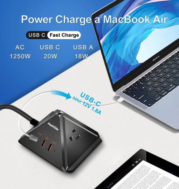 Ổ cắm điện đa năng hãng HeahGite ( Amazon Mỹ ) GL202007