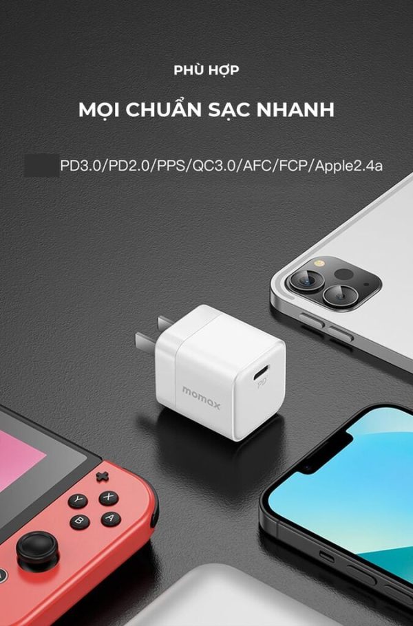 Củ sạc nhanh Momax UM26CN GaN 30W PD 3.0