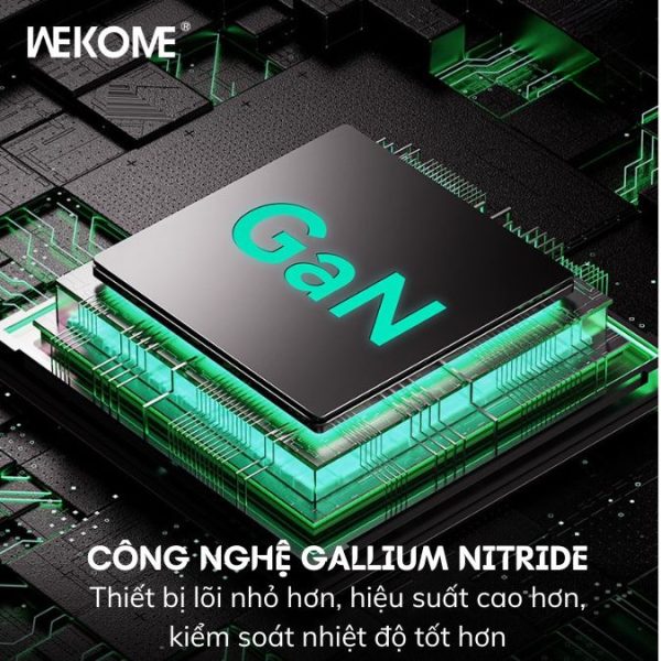 Củ sạc nhanh 35W hãng WEKOME WP-U23 2 cổng sạc hỗ trợ sạc nhanh PPS, PD, GaN