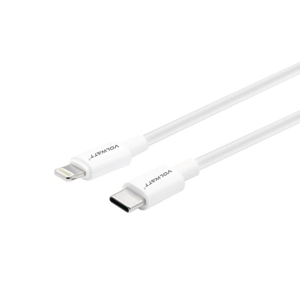 Cáp sạc siêu nhanh & truyền dữ liệu tốc độ cao Volwatt (Đức) GE-025-CL Type C to Lightning Cable Cáp sạc siêu nhanh & truyền dữ liệu tốc độ cao Volwatt (Đức) GE-025-CL Type C to Lightning Cable