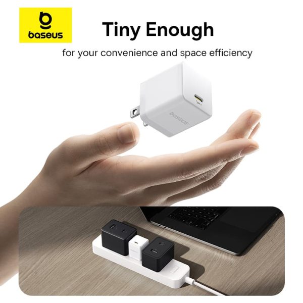 Bộ Sạc Nhanh Baseus Palm Fast Charger 1C 20W/30W (Kèm cáp C to iP 1m)