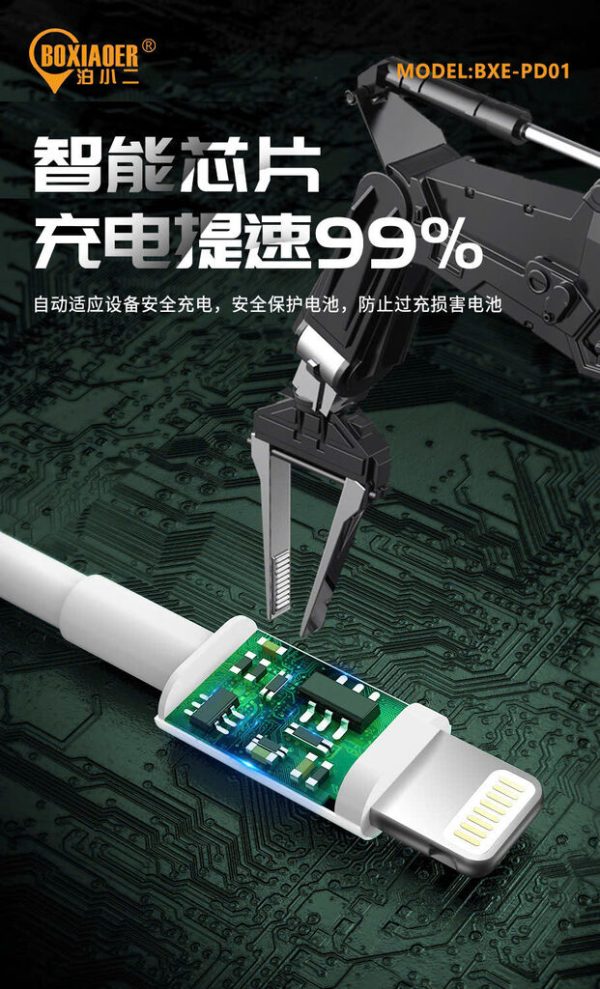 Cáp sạc nhanh PD 20w hãng BXE, Model: PD01