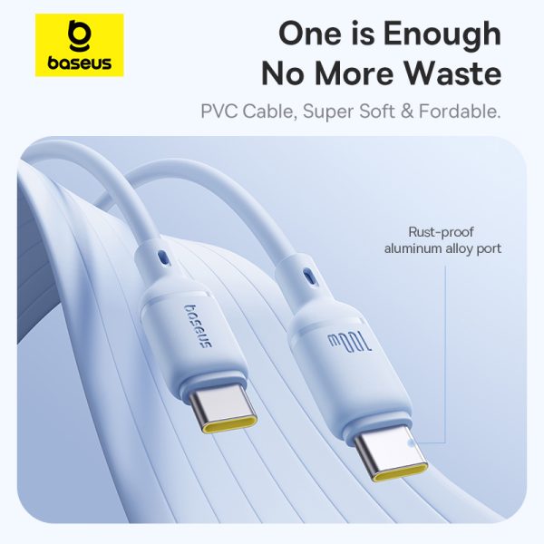 Cáp Sạc Nhanh OS-Baseus Silky Series Fast Charging Cable Type-C to Type-C 100W