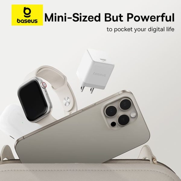 Bộ Sạc Nhanh Baseus Palm Fast Charger 1C 20W/30W (Kèm cáp C to iP 1m)