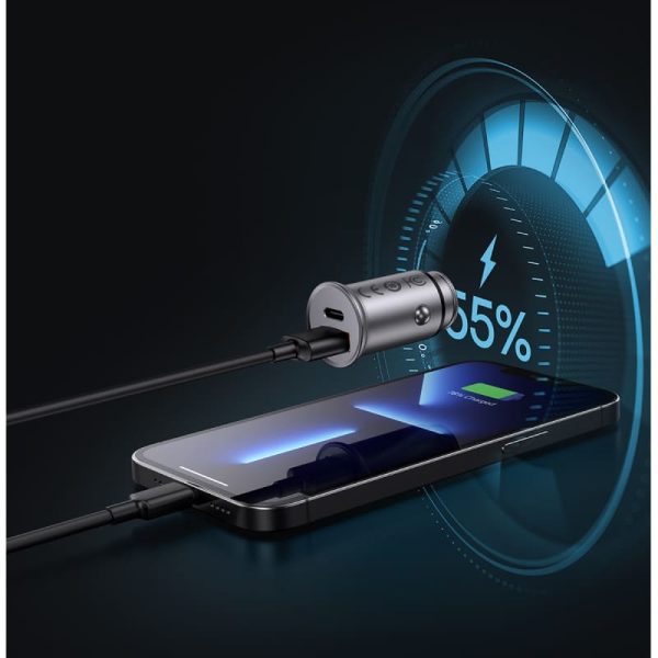 Tẩu Sạc Nhanh Baseus Circular Metal USB + Type-C 30W PPS Car Charger Tẩu Sạc Nhanh Baseus Circular Metal USB + Type-C 30W PPS Car Charger