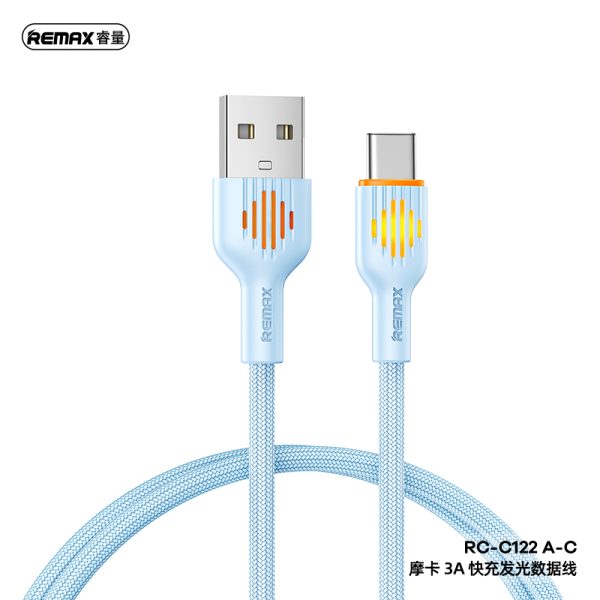 Cáp sạc nhanh Type C REMAX RC-C122 A-C 2.4A Cáp sạc nhanh Type C REMAX RC-C122 A-C 2.4A
