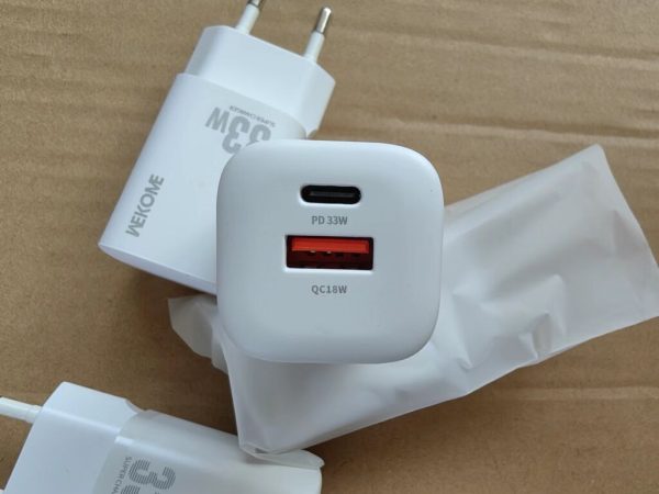 CỦ Sạc Nhanh Wekome PD+QC 33W GaN WP-U140 , không hộp