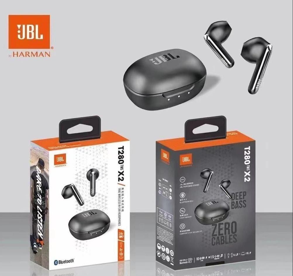 Tai nghe Bluetooth TWS hãng JBL T280TWS X2 (TRẮNG)