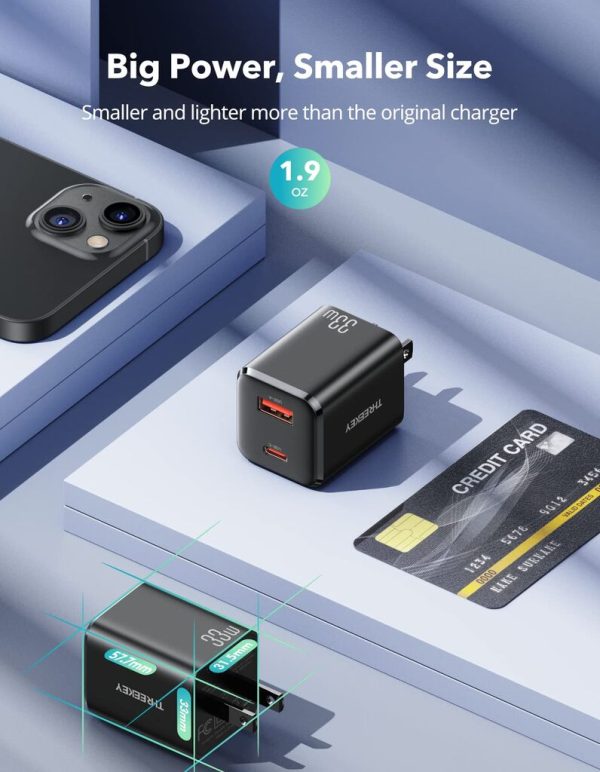 Củ sạc nhanh THREEKEY 2 cổng A+C PD 3.0 PPS 33W TK-108 Củ sạc nhanh THREEKEY 2 cổng A+C PD 3.0 PPS 33W TK-108