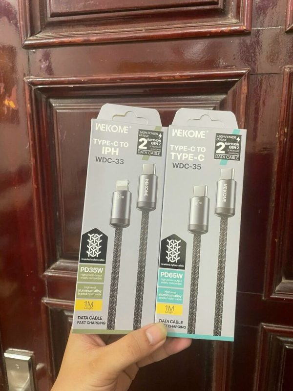 Củ sạc nhanh 35W hãng WEKOME WP-U23 2 cổng sạc hỗ trợ sạc nhanh PPS, PD, GaN