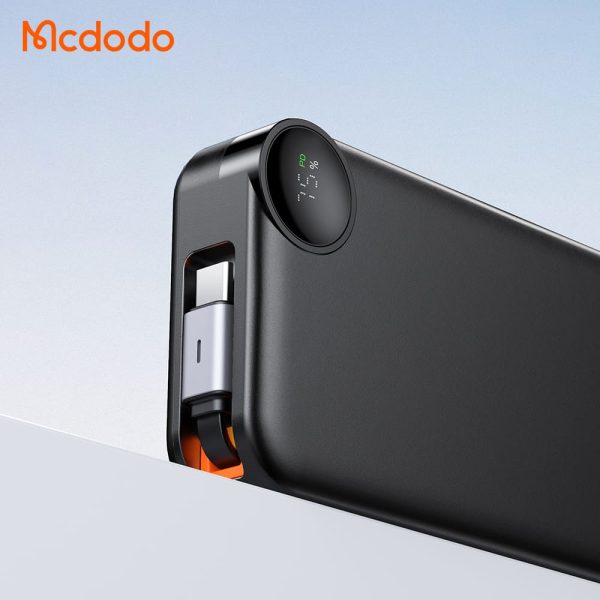 Sạc Dự Phòng Mcdodo FreeGo Power Bank with Built-in Retractable Cable 10.000mAh