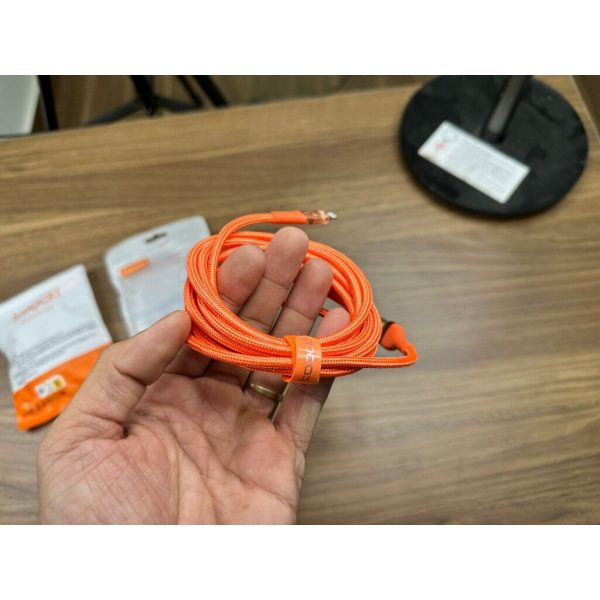 Cáp sạc A to L chính hãng Toocki mầu Cam cực đẹp, dài 1,8m