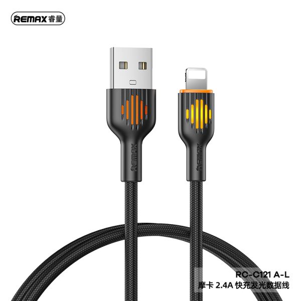 Cáp sạc nhanh Lightning REMAX RC-C121 A-L 2.4A