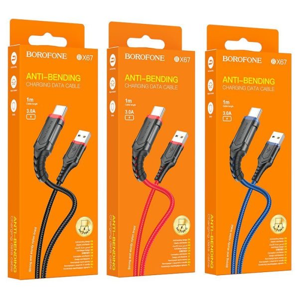 Cáp sạc Borofone BX67 Lightning, typeC, micro