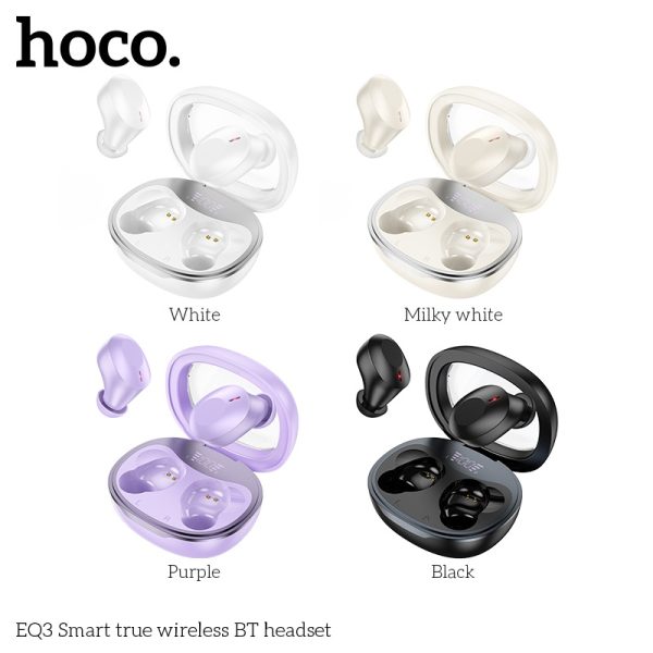 Tai nghe Bluetooth Hoco EQ3 chính hãng Cảm Ứng Âm Thanh Nổi HD Có Mic Và Đèn LED,Tai nghe Bluetooth
