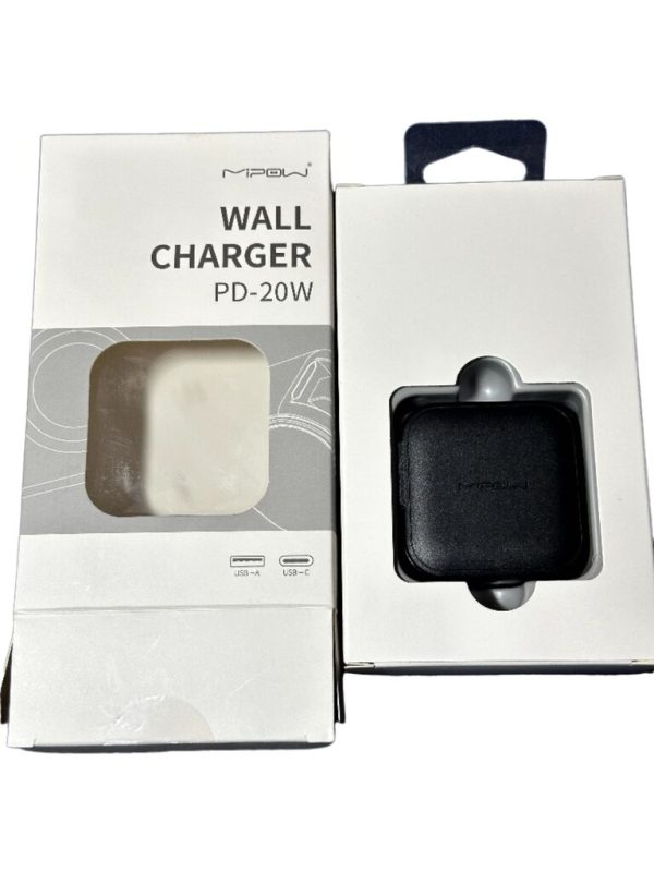Củ sạc Mipow 20W PD nhỏ gọn, 2 cổng C + A