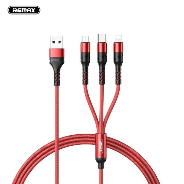Cáp Sạc Nhanh REMAX RC-186th 3.1A 3IN1