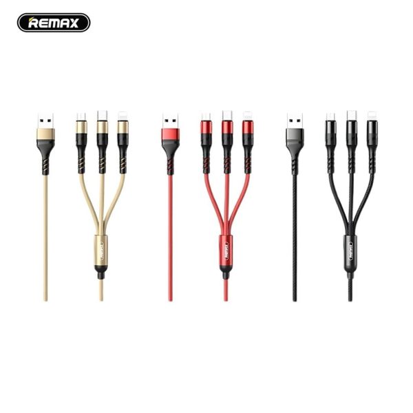 Cáp Sạc Nhanh REMAX RC-186th 3.1A 3IN1
