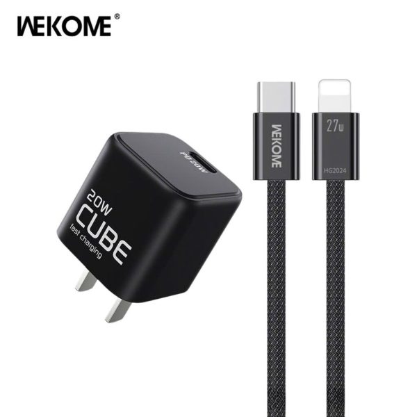 Combo Sạc Nhanh WEKOME WU-30 | PD 20W + Cáp Sạc 27W ( C-L )/65W ( C-C ) - ( Xuất VAT + 8% )