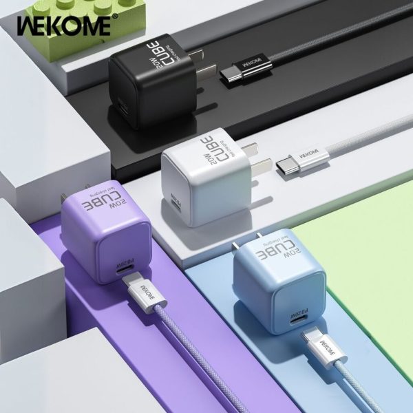 Combo Sạc Nhanh WEKOME WU-30 | PD 20W + Cáp Sạc 27W ( C-L )/65W ( C-C ) - ( Xuất VAT + 8% )