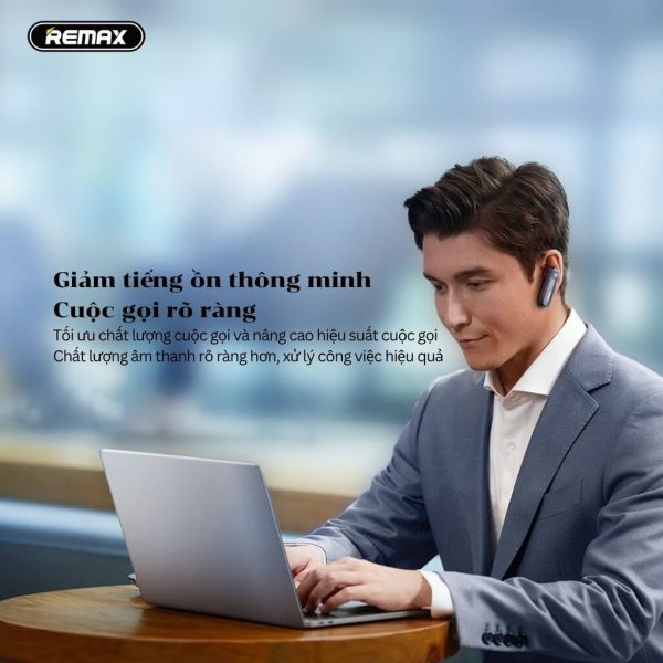Tai Nghe Bluetooth REMAX RB-T19 – Trợ Lý Đàm Thoại Đỉnh Cao, Pin Trâu 20 Giờ