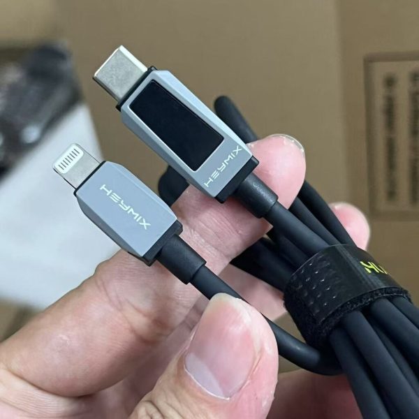 Cáp sạc iPhone C to L có MFI, hiển thị công suất FEEYOO Heymix (hàng xuất Đức )