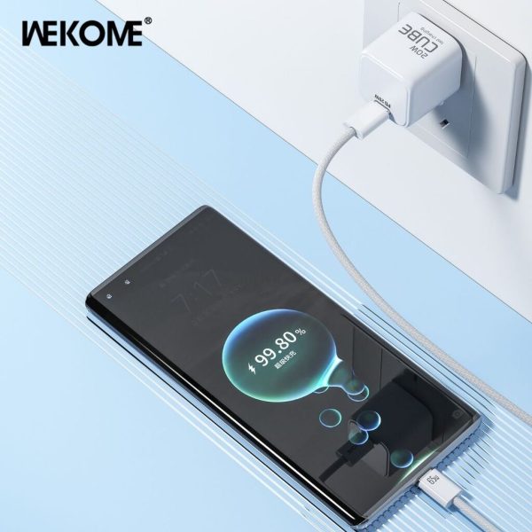 Combo Sạc Nhanh WEKOME WU-30 | PD 20W + Cáp Sạc 27W ( C-L )/65W ( C-C ) - ( Xuất VAT + 8% )
