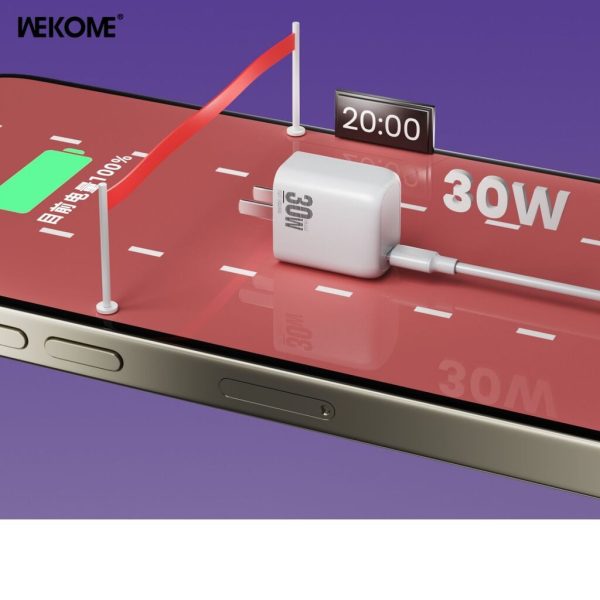 Bộ Sạc Nhanh WEKOME WU-39 PD 30W + Cáp Sạc 27W ( C-L ) / 65W ( C-C ) Bộ Sạc Nhanh WEKOME WU-39 PD 30W + Cáp Sạc 27W ( C-L ) / 65W ( C-C )