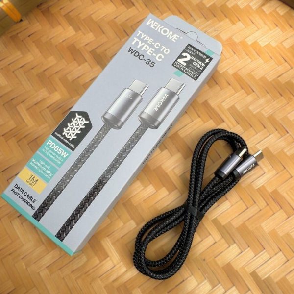 Cáp Sạc Nhanh WEKOME WDC-35 Type-C to Type-C 60W – Siêu Bền, Hỗ Trợ PD, Chính Hãng